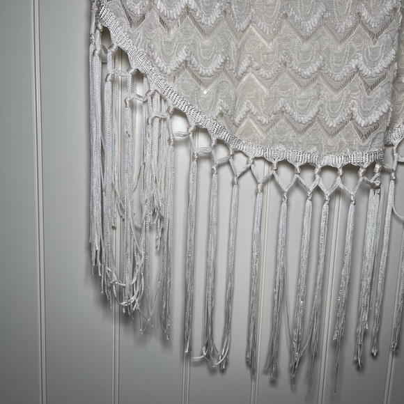 Boho Paper Crane Cream Kimono Size Small - Picture 3 of 3